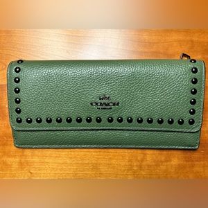 Coach studded wallet, amazing condition!